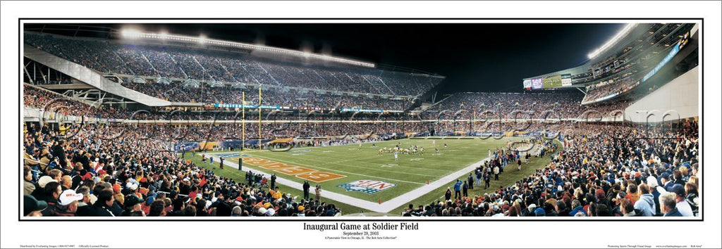 Chicago Bears Soldier Field Poster Bears First Day Game NFL Picture