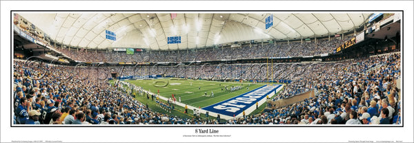 Indianapolis Colts "8 Yard Line" RCA Dome 2005 Panoramic Poster Print - Everlasting Images