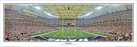 St. Louis Rams Football Gameday "End Zone" Panoramic Poster Print - Everlasting Images