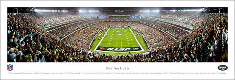 New York Jets "Winning Kick" (End Zone) Game Night Panoramic Poster Print - Blakeway 2011
