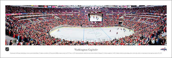 Washington Capitals Verizon Center NHL Game Night Panoramic Poster Print - Blakeway Worldwide