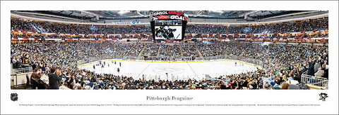 Pittsburgh Penguins Consol Energy Center NHL Game Night Panoramic Poster (2011) - Blakeway Worldwide
