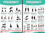 Pregnancy Exercises Workout 2-Poster Professional Wall Chart Combo - Productive Fitness