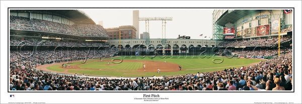 Houston Astros "First Pitch 2000" Minute Maid Park Panoramic Poster Print - Everlasting Images