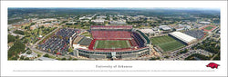 University of Arkansas Football Gameday Aerial Panoramic Poster Print - Blakeway
