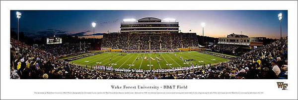 Wake Forest Football BB&T Field Panoramic Poster Print - Blakeway Worldwide