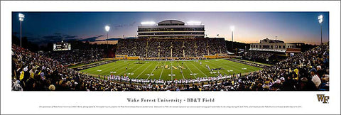 Wake Forest Football BB&T Field Panoramic Poster Print - Blakeway Worldwide