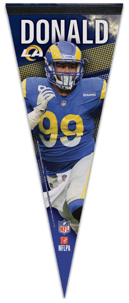 Aaron Donald "NFL Action Series" L.A. Rams Premium Felt Collector's PENNANT - Wincraft Inc.