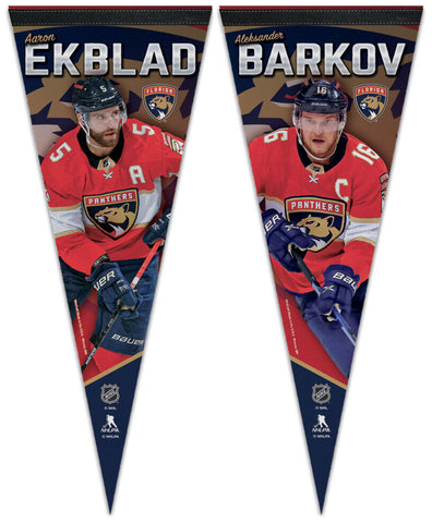 Aaron Ekblad and Aleksander Barkov Florida Panthers Superstars Premium Felt Collector's Pennants - Wincraft Inc.