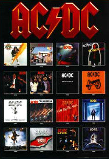 AC/DC Albums Covers 1975-1995 Poster - Import Images Inc.