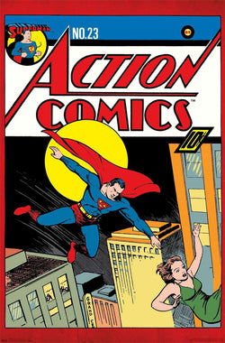 Action Comics #23 (April 1940) Superman Classic Comic Book Cover Poster Reproduction - Trends Int'l.