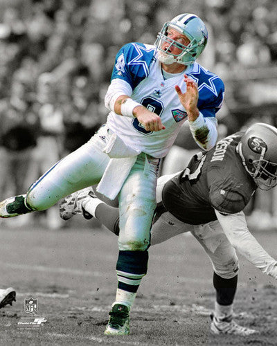 Troy Aikman "Spotlight" (1994) Dallas Cowboys Premium Poster Print - Photofile Inc.