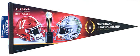 Alabama vs. Ohio State "Miami 2021" NCAA Football National Championship Game Premium Felt Pennant - Wincraft Inc.