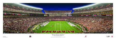 Bryant-Denny Stadium Alabama Football Game Night Panorama - USA Sports