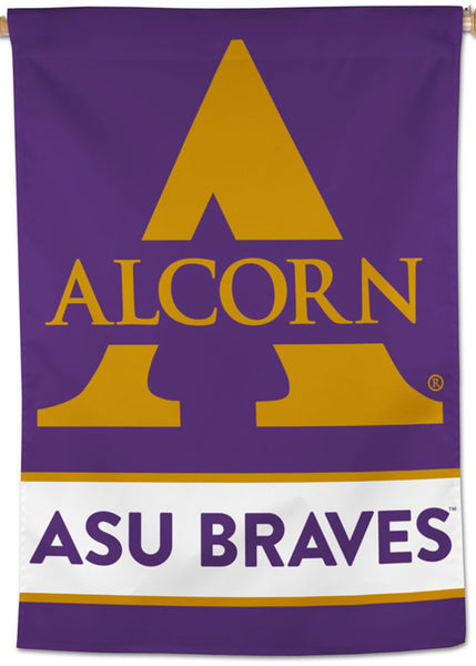 Alcorn State University BRAVES Official NCAA Premium 28x40 Wall Banner - Wincraft Inc.