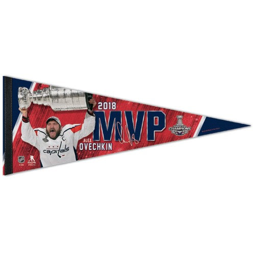 Alex Ovechkin 2018 Stanley Cup Playoffs MVP Washington Capitals Premium Felt Collector's Pennant - Wincraft