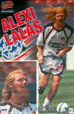 Alexi Lalas "Revolution" MLS New England Revolution Poster - Starline Inc. 1997