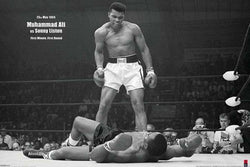 Muhammad Ali "Liston Knockout 1965" Classic Boxing Poster - Pyramid