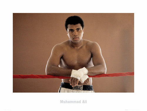 Muhammad Ali "Ropes" Classic Boxing Poster Print - GB Eye Inc.