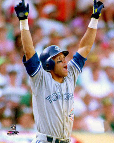 Roberto Alomar 1992 ALCS Game 4 Homer Toronto Blue Jays Premium Poster Print - Photofile Inc.