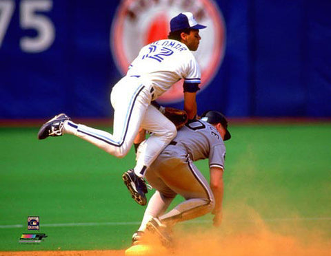 Roberto Alomar "Turn Two" (c.1992) Toronto Blue Jays Premium Poster Print - Photofile