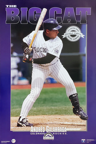 Andres Galarraga "The Big Cat" (1993) Colorado Rockies Poster - Costacos Brothers Inc.