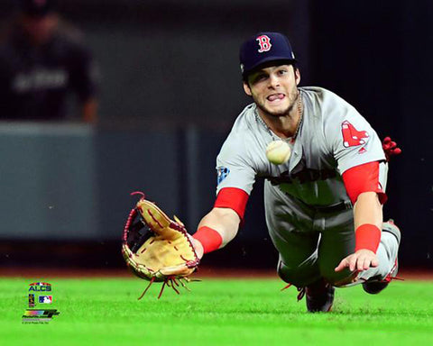 Andrew Benintendi "ALCS Catch" (2018) Boston Red Sox Premium Poster Print - Photofile 16x20