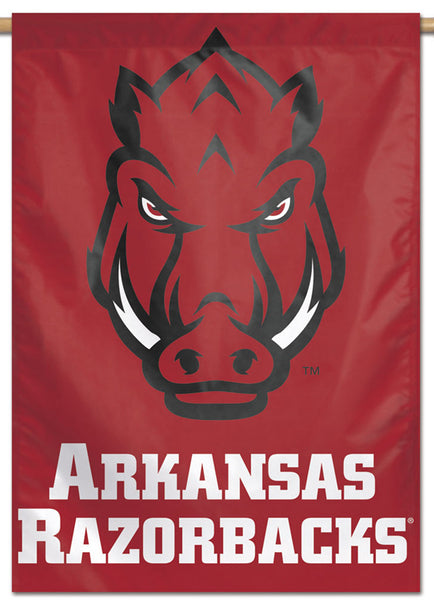 Arkansas Razorbacks "Boar-Face" Official NCAA Team Logo Premium 28x40 Wall Banner - Wincraft Inc.