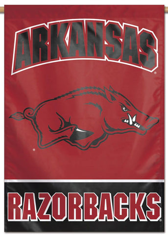 Arkansas Razorbacks "Charging Boar" Official NCAA Team Premium 28x40 Wall Banner - Wincraft Inc.