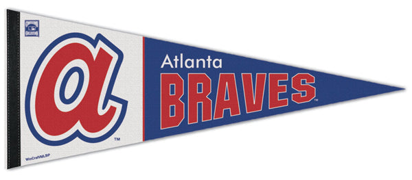 Atlanta Braves Retro 1972-1980 Hank Aaron Style Premium Felt Pennant - Wincraft
