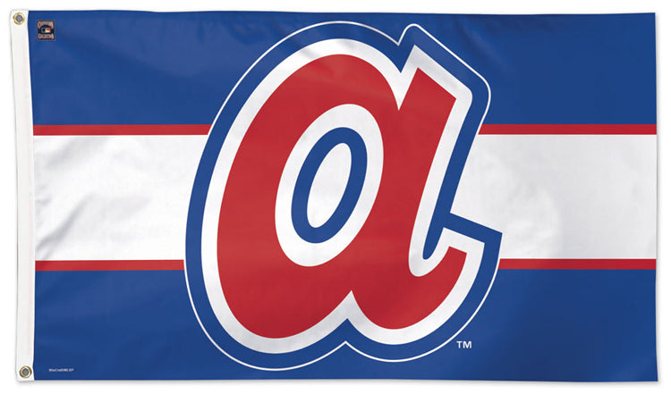 Atlanta Braves Lower-Case A Style (1972-80) Cooperstown Collection MLB  Baseball Deluxe-Edition 3'x5' Flag - Wincraft