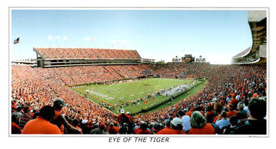 Auburn Tigers Football "Eye of the Tiger" Jordan-Hare Stadium Gameday Poster - Sports Photos Inc. 2004