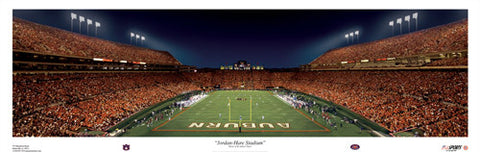 Jordan-Hare Stadium Auburn Tigers Game Night Panorama - USA Sports