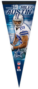 Miles Austin "Signature Series" Premium NFL Felt Collector's Pennant (2012) - Wincraft