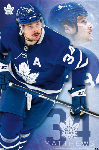 Auston Matthews "Classic" Toronto Maple Leafs Official NHL Wall POSTER - Costacos Sports