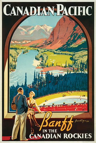 Canadian Pacific Railway "Banff Picture Window" (1936) 24"x36" Poster Reproduction - Eurographics