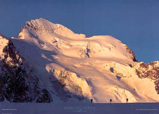 Skiing "Barre des Ecrins" Premium Poster Print - Pecheur d'Images 2000