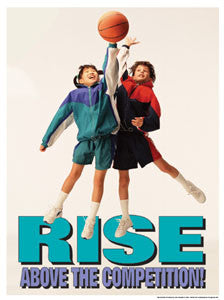 Youth Basketball "Rise Above" - Fitnus Posters Inc.