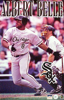 Albert Belle "Blast" Chicago White Sox MLB Action Poster - Starline 1997
