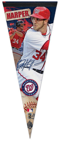 Bryce Harper "Big-Time" EXTRA-LARGE Washington Nationals Premium Felt Pennant - Wincraft