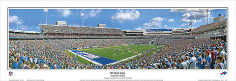 Buffalo Bills "28 Yard Line" NFL Gameday Panoramic Poster Print - Everlasting Images