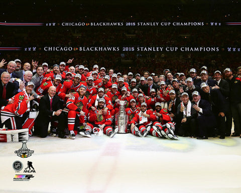 Chicago Blackhawks 2015 Stanley Cup "Celebration On Ice" Premium Poster Print - Photofile Inc.