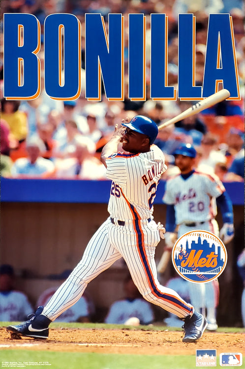 Mike Piazza Power New York Mets MLB Action Poster - Starline 1998