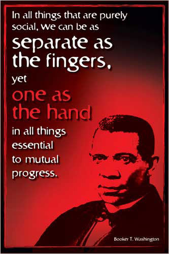 Booker T Washington "American Hero" Historical Poster - Eurographics