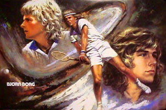 Autocollant Bjorn Borg 1975 Panini Top Sellers Superstars N°83 - Inutilisé