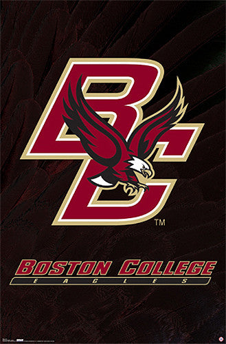 Boston College Eagles Official NCAA Team Logo Poster - Costacos Sports