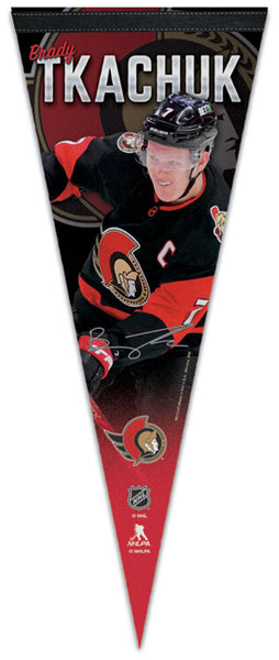 Brady Tkachuk Ottawa Senators NHL Signature Series Premium Felt Collector's Pennant - Wincraft