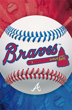 Atlanta Braves Official MLB Baseball Team Logo Premium Poster - Trends International
