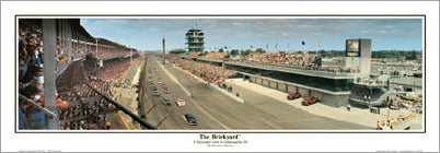 Indianapolis Motor Speedway "The Brickyard" (2004 NASCAR 400) Panoramic Poster Print - Everlasting Images