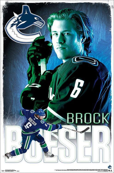 Brock Boeser "Superstar" Vancouver Canucks NHL Hockey Action Poster - Trends International